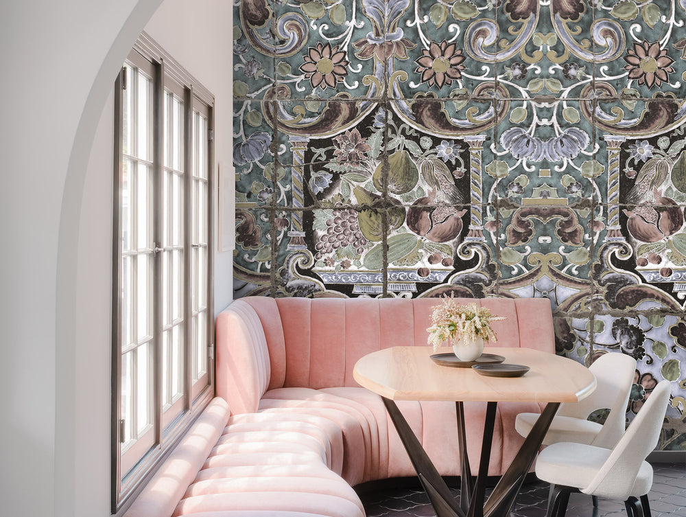 Colorful Traditional patterned Tiles Mural Wallpaper M1183