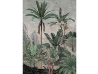 Colorful Tropical Rainforest Mural Wallpaper M1177