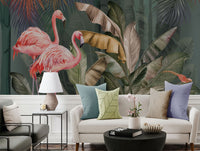 Colourful Tropical Jungle Mural Wallpaper M1302