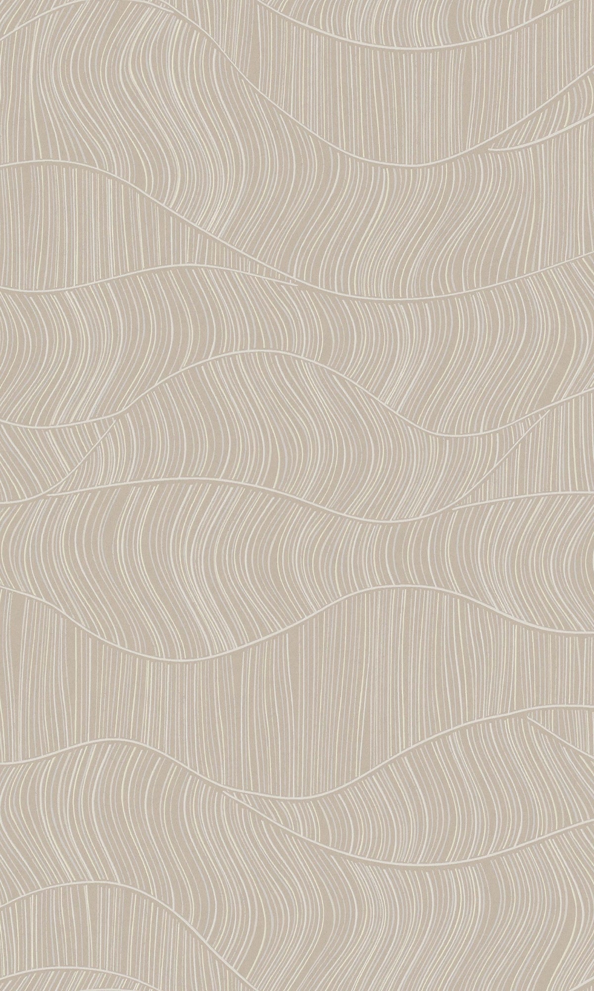 Cream Abstract Geometric Wave Wallpaper R8664