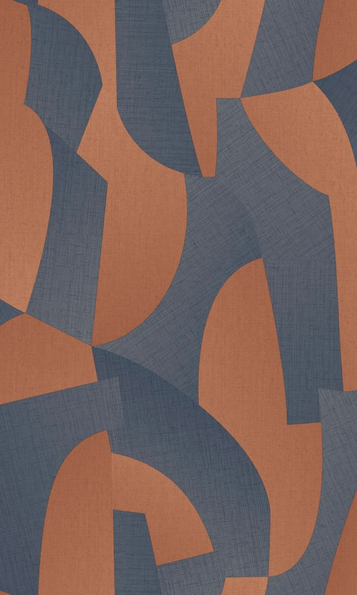 Dark Blue Abstract Shapes Geometric Wallpaper R9053