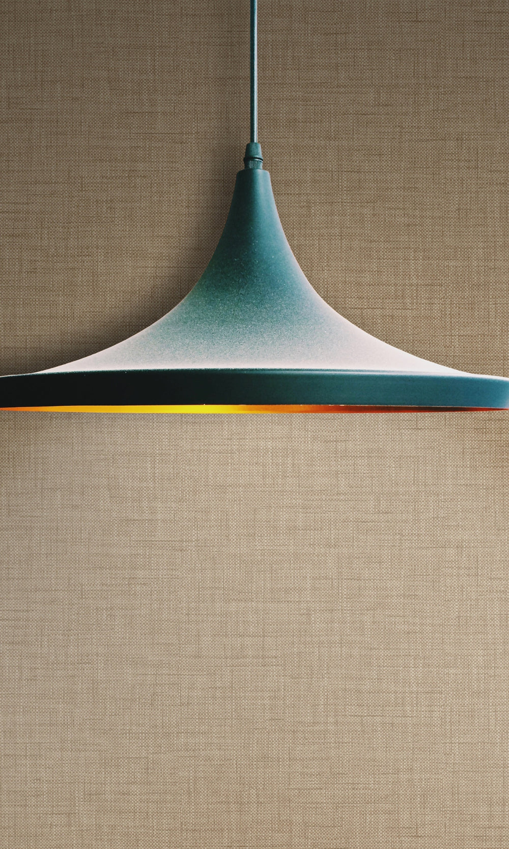 Dark Terracotta Plain Denim Like Textured Wallpaper R8525