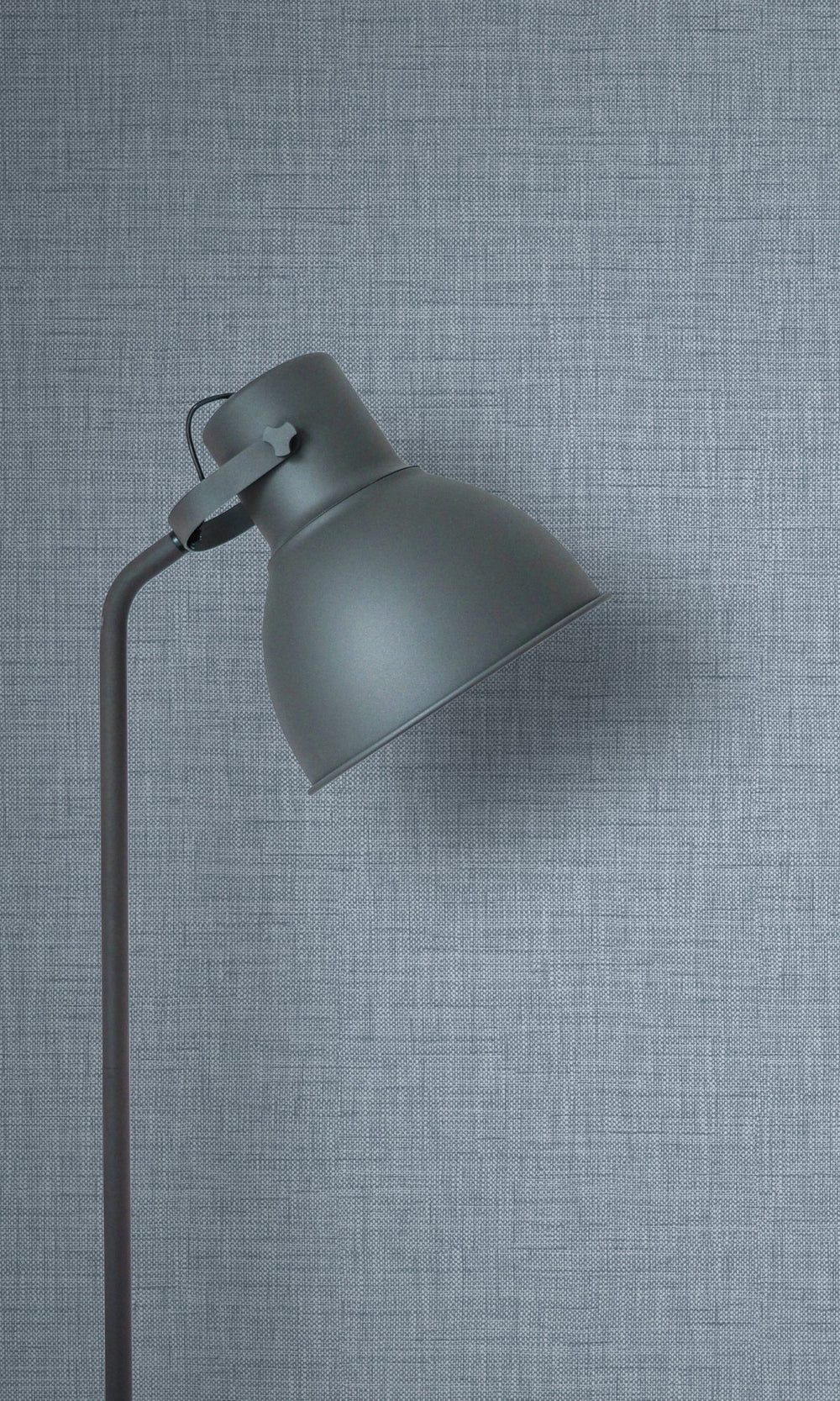 Dusty Blue Plain Denim Like Textured Wallpaper R8522