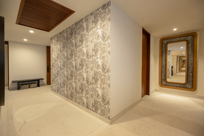 Wallcovering panels prepared for installation