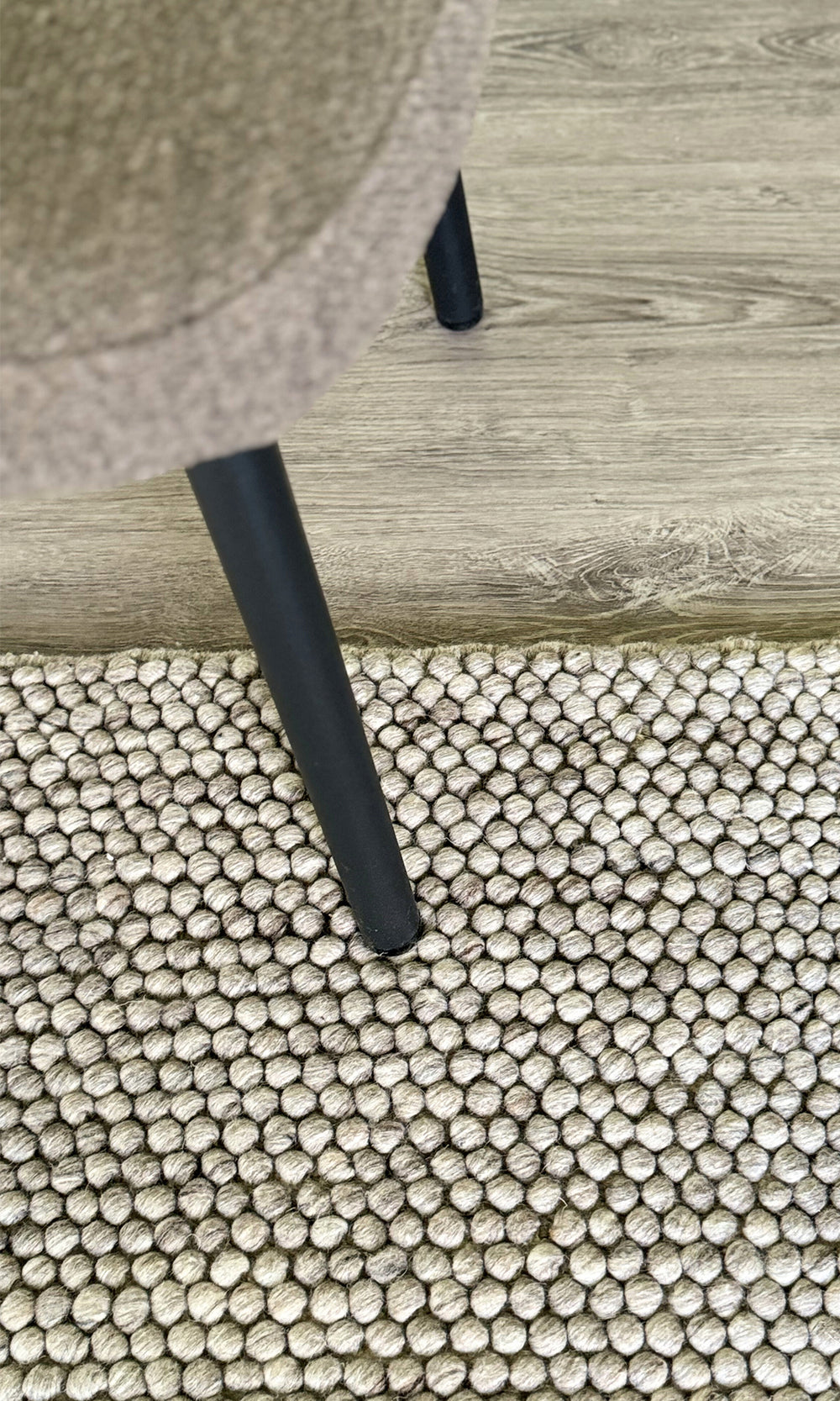 Sand Looped Weave Handloom Rectangular Luxury Rugs