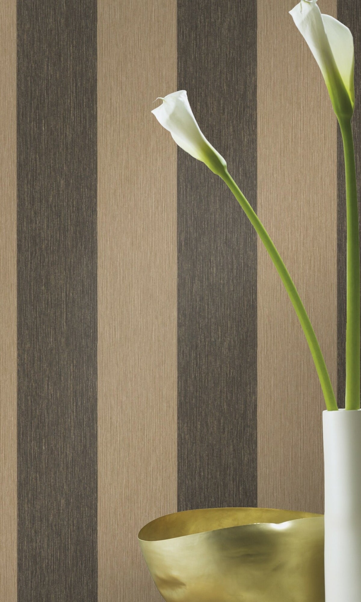 Gold Simple Elegant Stripe Wallpaper R8637