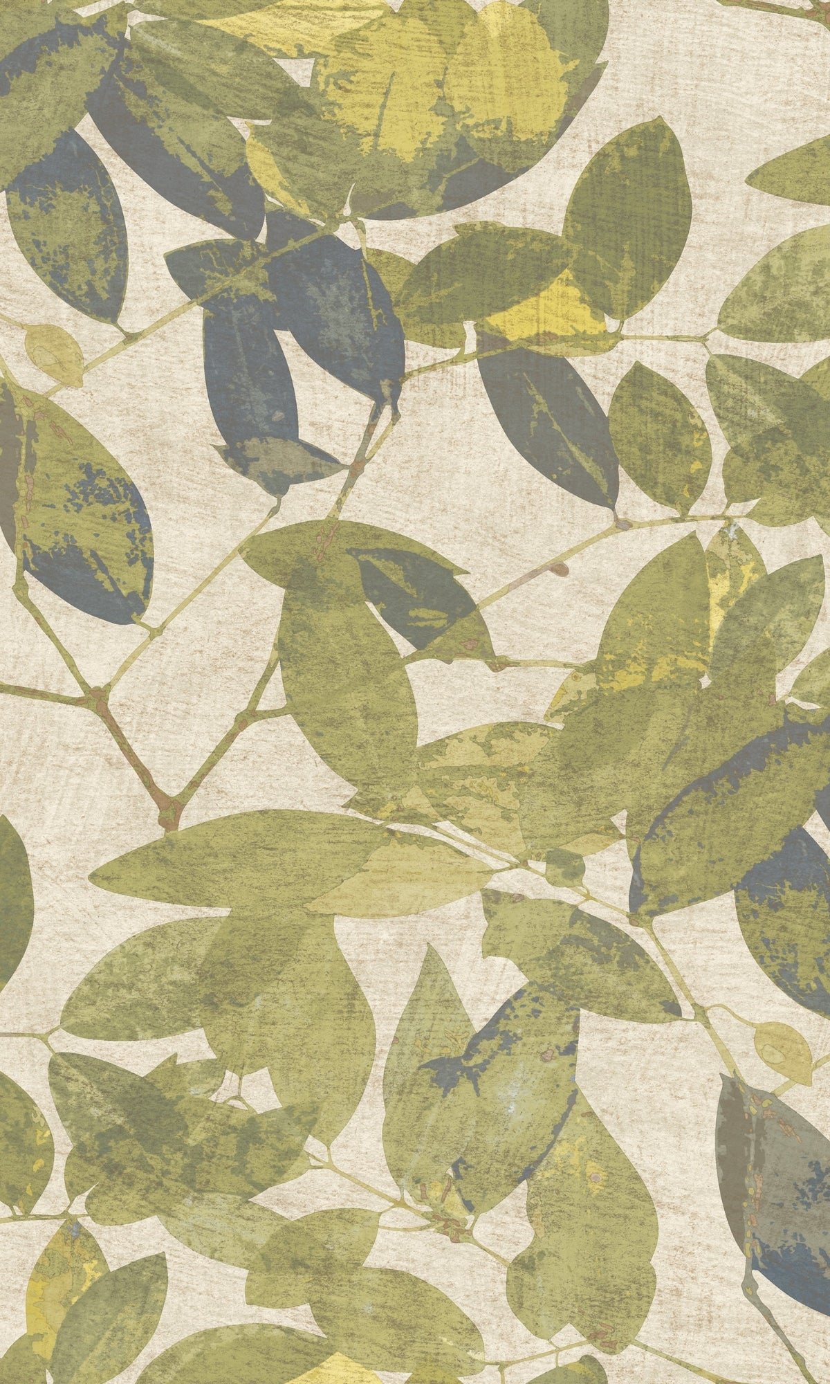 Golden Green Beech Tree Leaves Botanical Wallpaper R9145