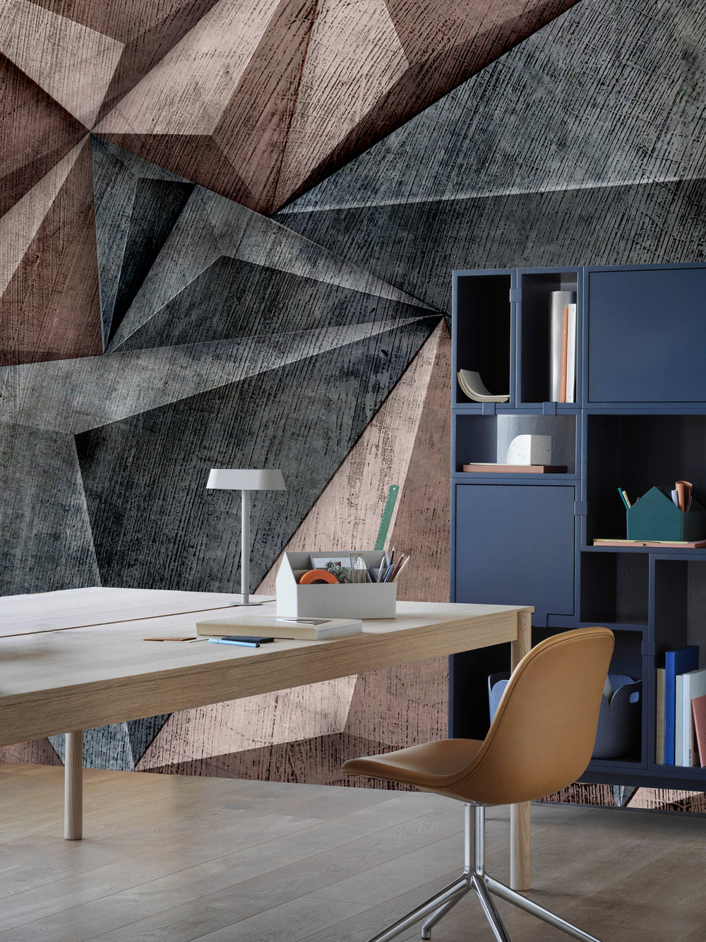 Gray Industrial  Mural Wallpaper M1228