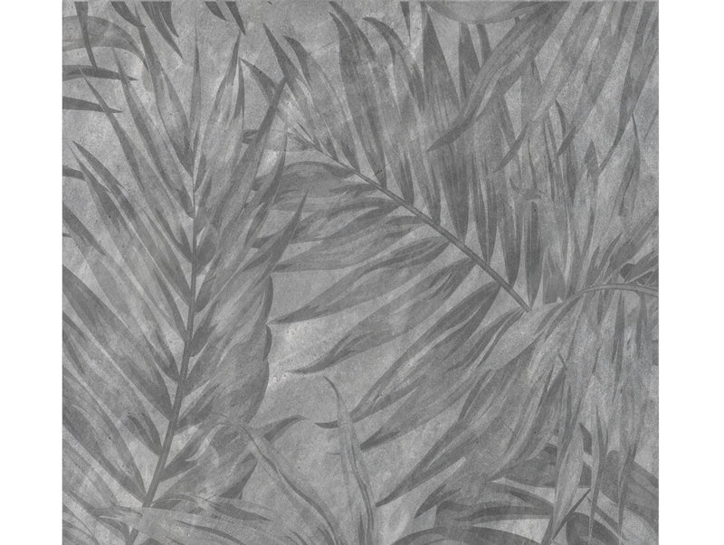 Gray Palm Leaves Mural Wallpaper M1242