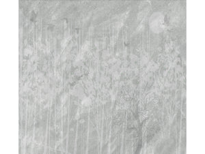 Gray Silver Canebrake Mural Wallpaper M1245