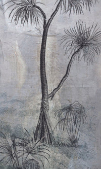 Gray Strange tropical Trees Mural Wallpaper M1174