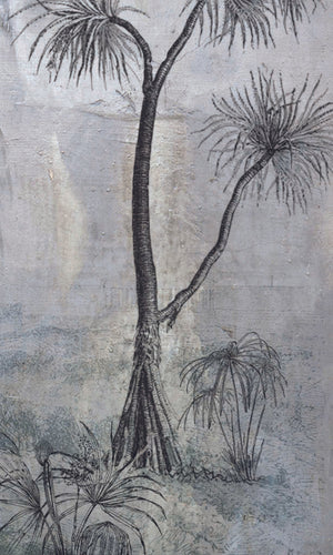 Gray Strange tropical Trees Mural Wallpaper M1174