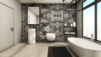 Gray & Neutral Triangular Shapes Mural Wallpaper M1330