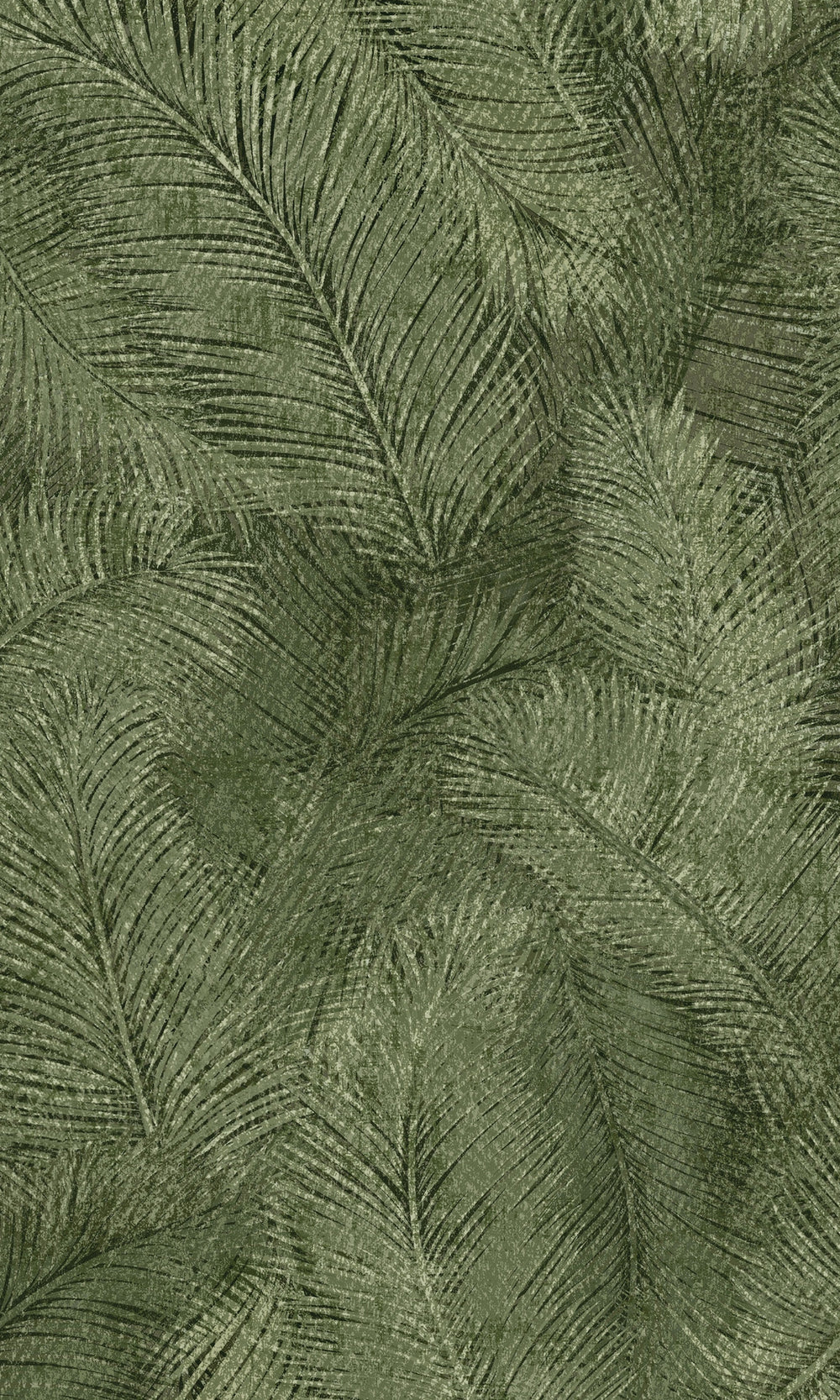 Green Fine Feather Like Leaves Wallpaper R9218
