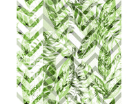 Green Leaves Floral Pattern Mural Wallpaper M1313