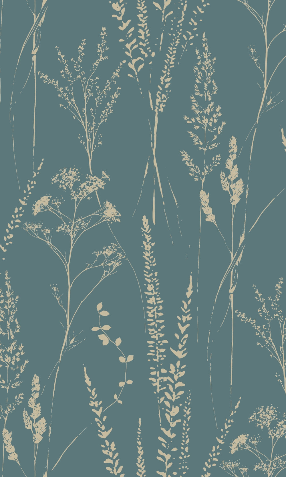 Green Meadow Grasses Tropical Wallpaper R9331