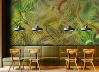 Green Mural Wallpaper M1250