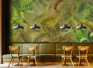 Green Mural Wallpaper M1250