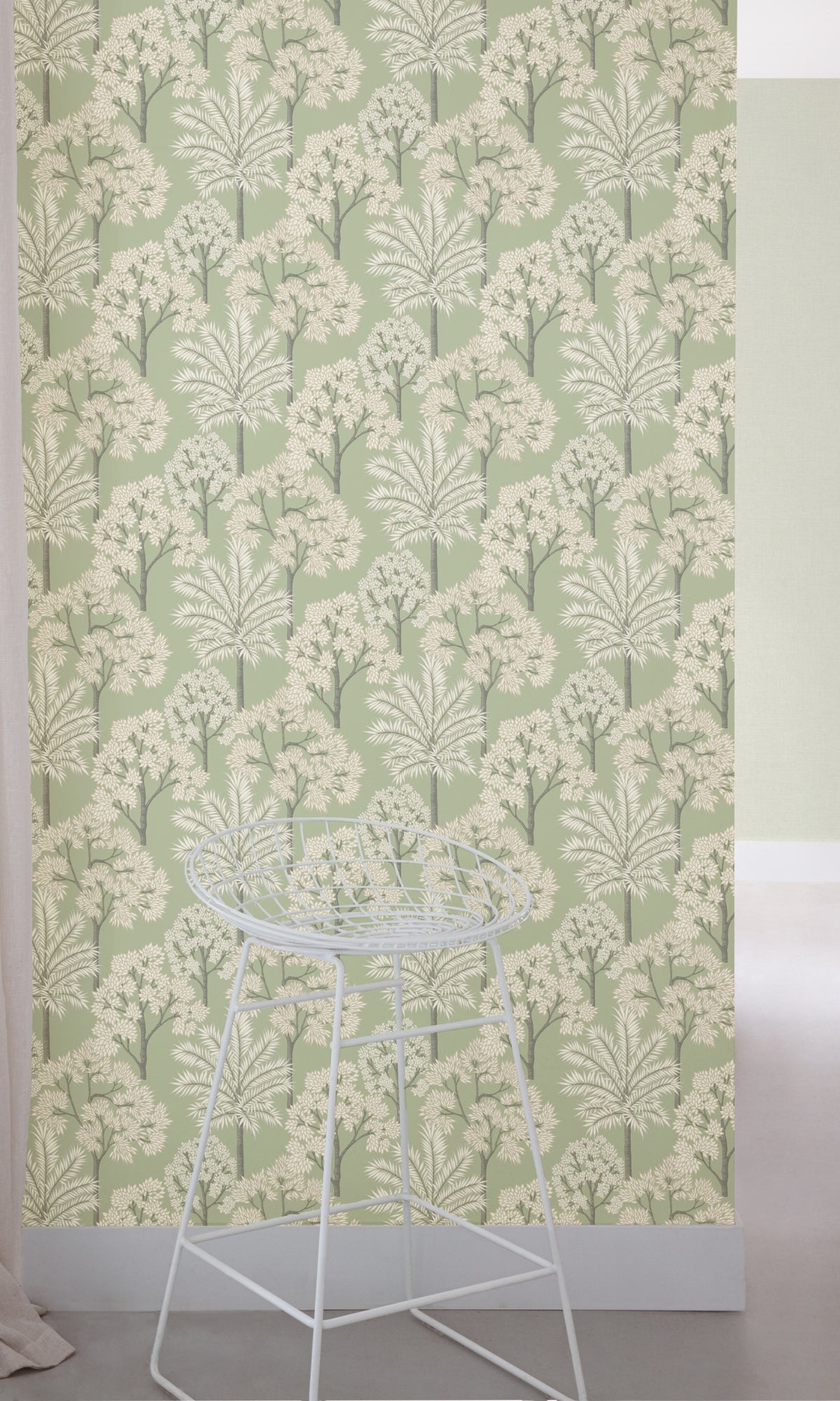 Green Palm Forest Tropical Wallpaper R9239