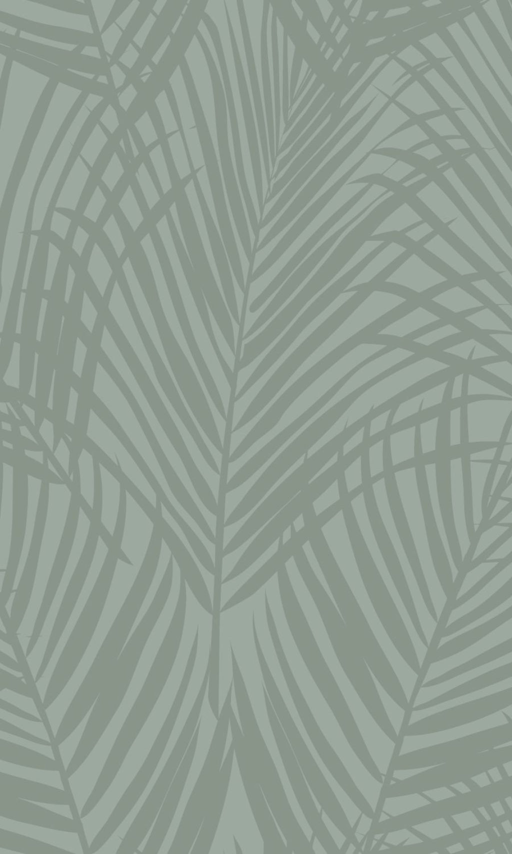 Green Palm Leaves Tropical Wallpaper R8334