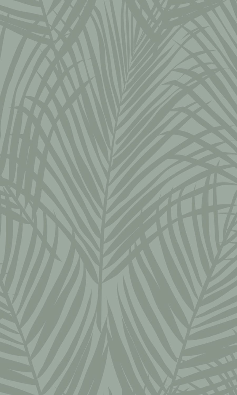 Green Palm Leaves Tropical Wallpaper R8334 Walls Republic US