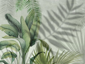 Green Shrubs Mural Wallpaper M1286