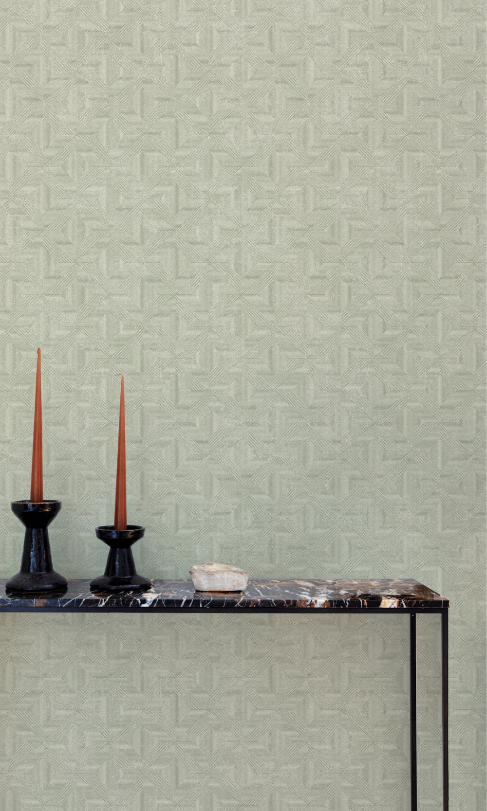 Green Soft Diamond Geometric Wallpaper R9291