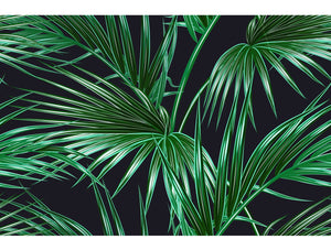 Green Tropical Palm Leaves Mural Wallpaper M1303