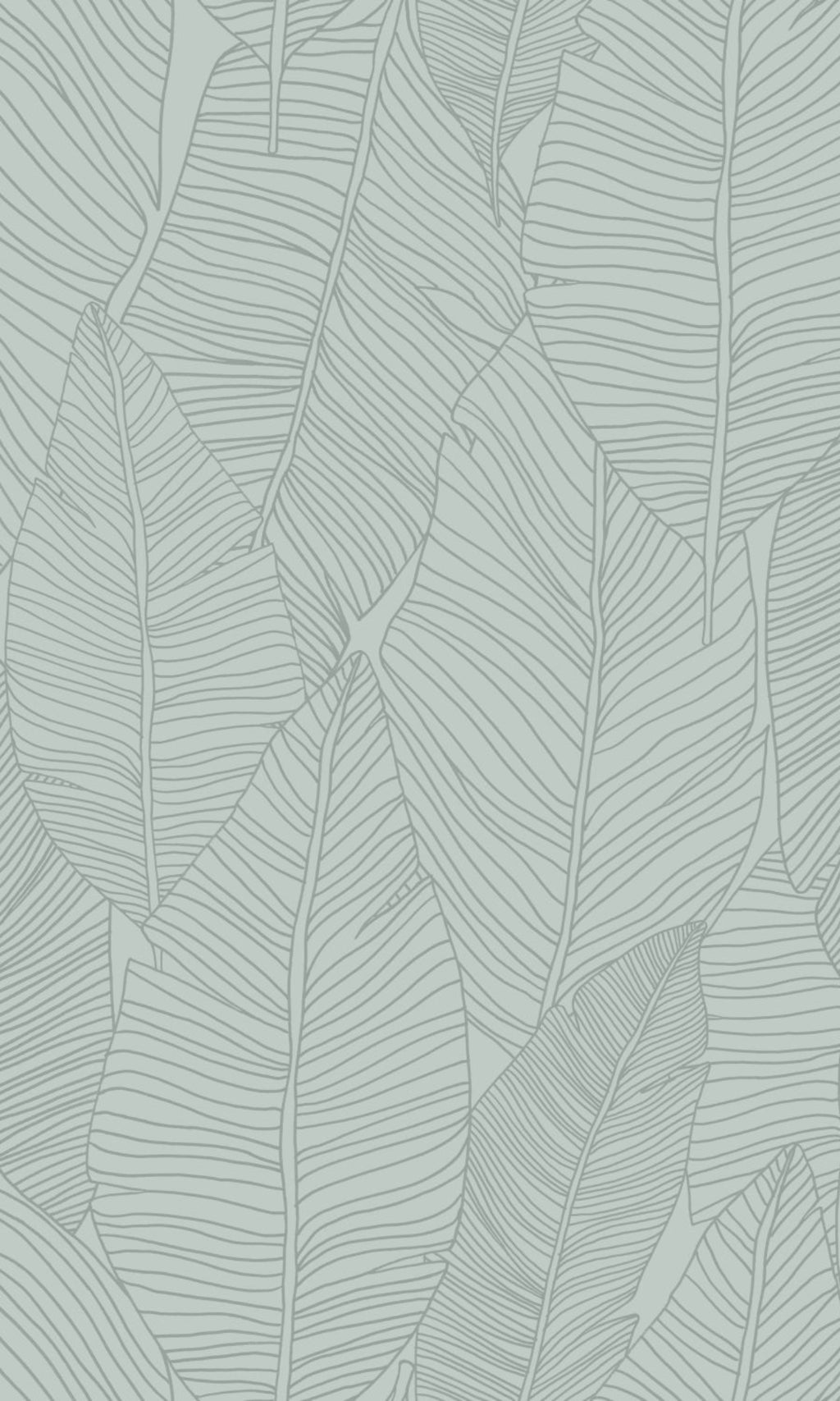 Grey Leaf Outline Abstract Wallpaper R8336