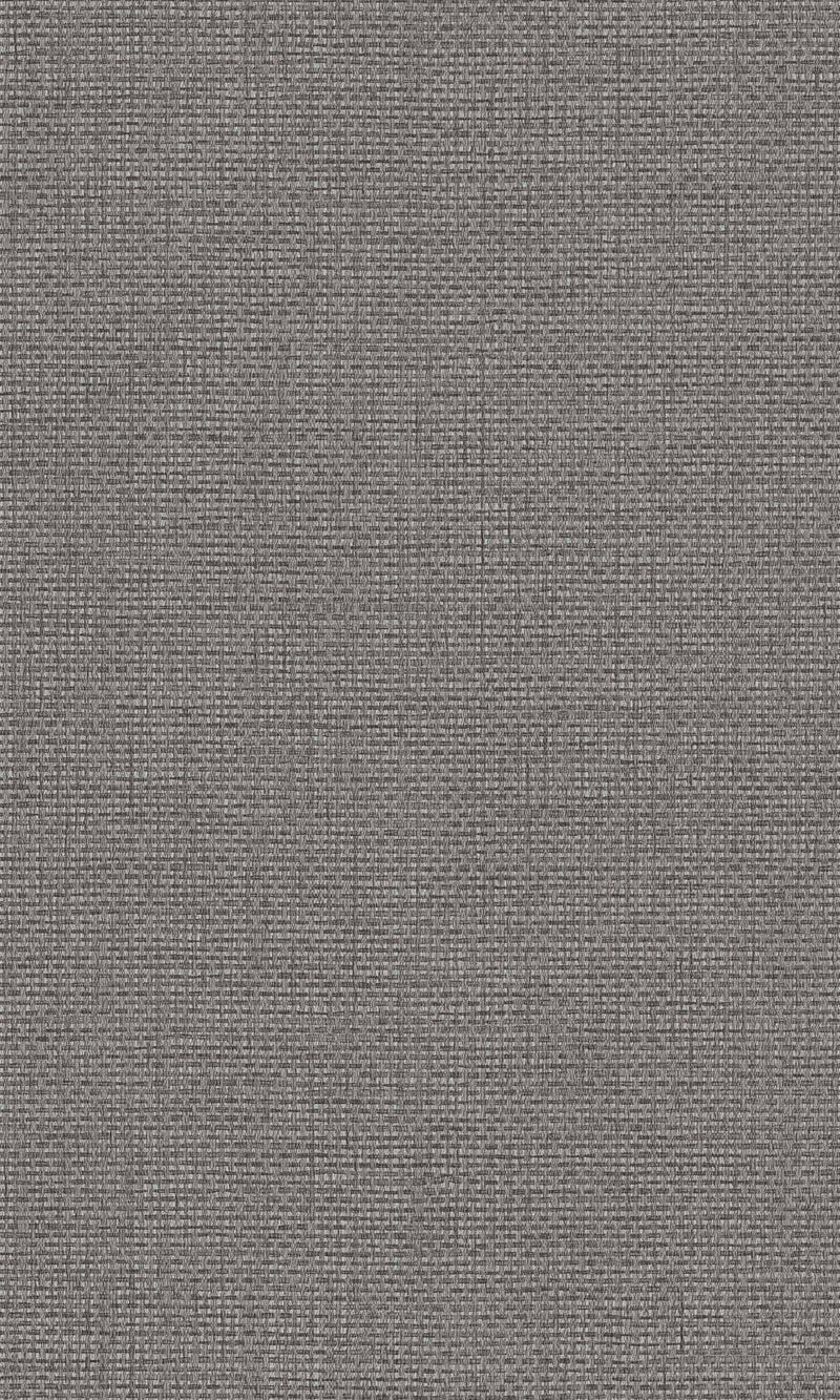 Grey Plain Textured Textile Wallpaper R8628