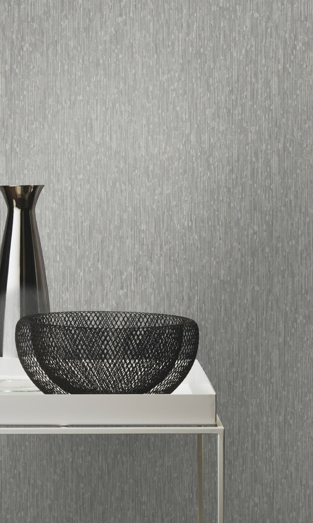 Grey Textured Fabric Like Wallpaper R8648