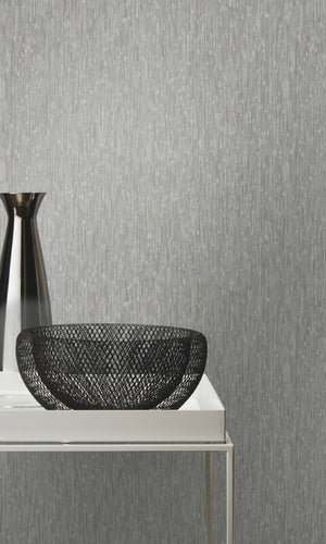 Grey Textured Fabric Like Wallpaper R8648