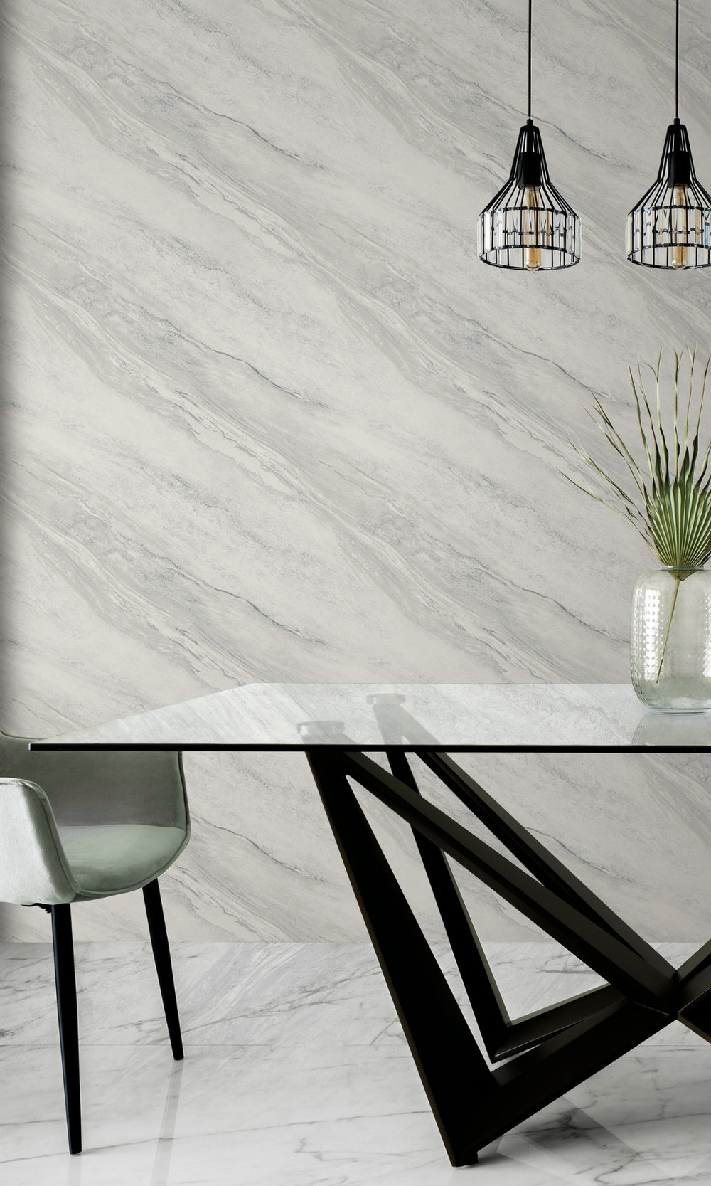 Ivory Cream Simple Marble Wallpaper R8542