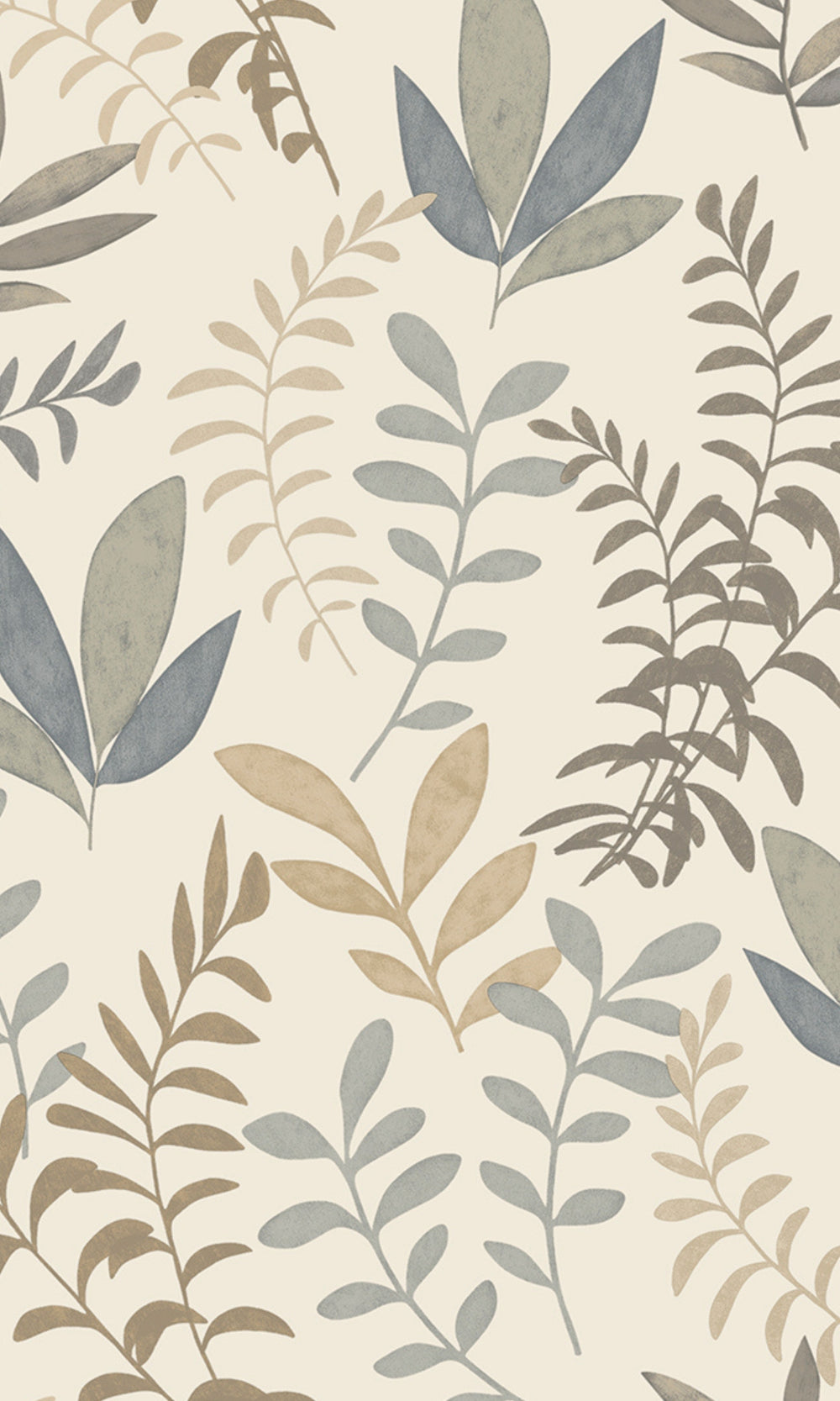 Light Grey Minimalist Leaves Modern Wallpaper R9194
