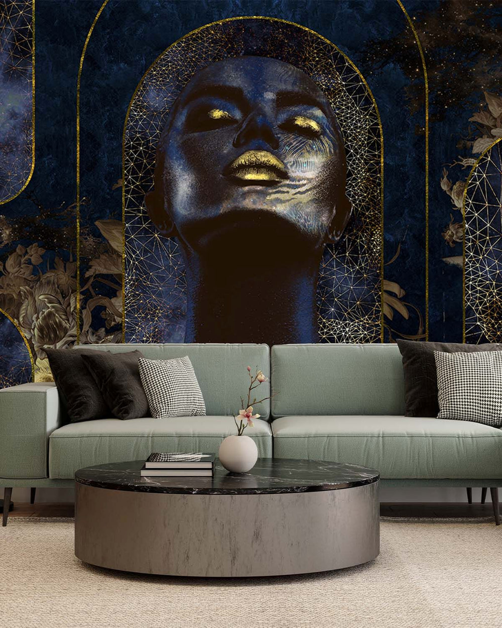 Corbeau Cosmic Floral Princess Mural M2899- Sample