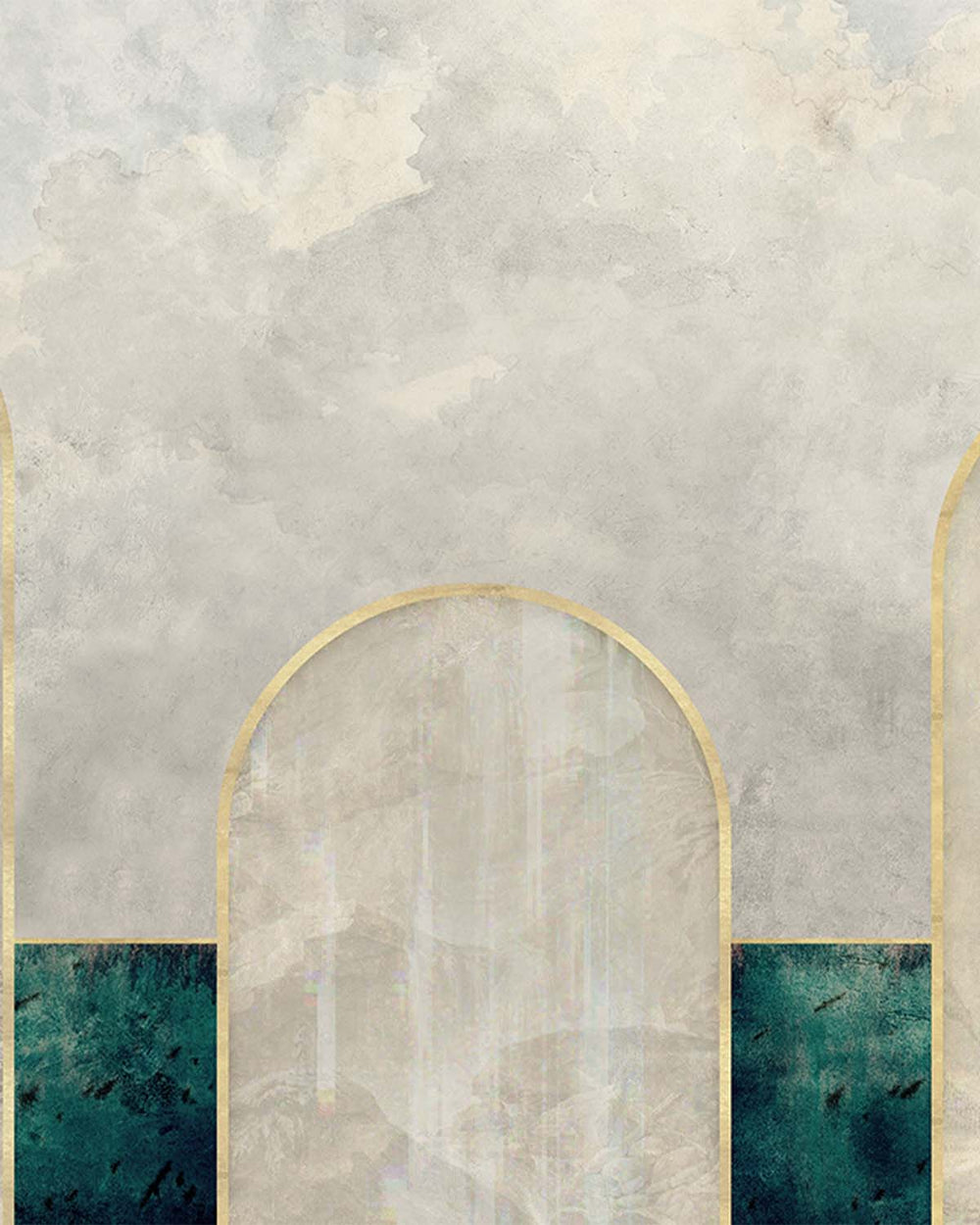 Whisper Ridge Concrete Mountain Range Mural M2907- Sample