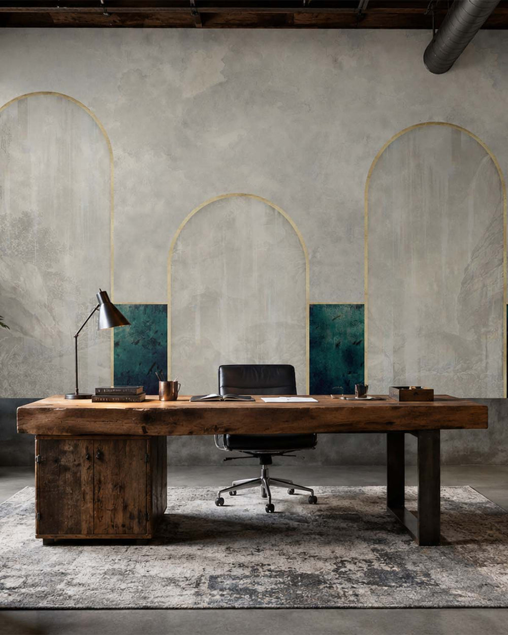 Whisper Ridge Concrete Mountain Range Mural M2907