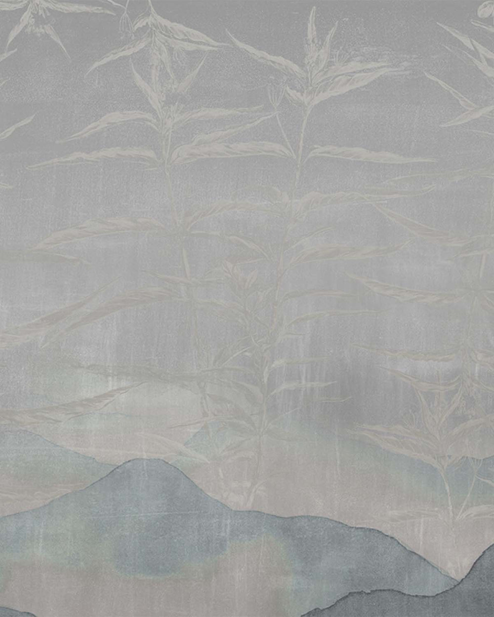Grey Porcelain Abstract Landscape Mural M2910