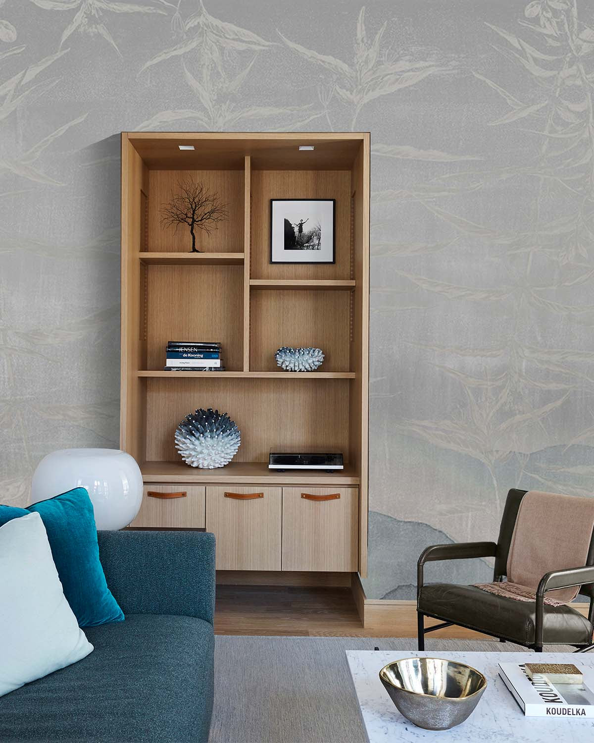 Grey Porcelain Abstract Landscape Mural M2910