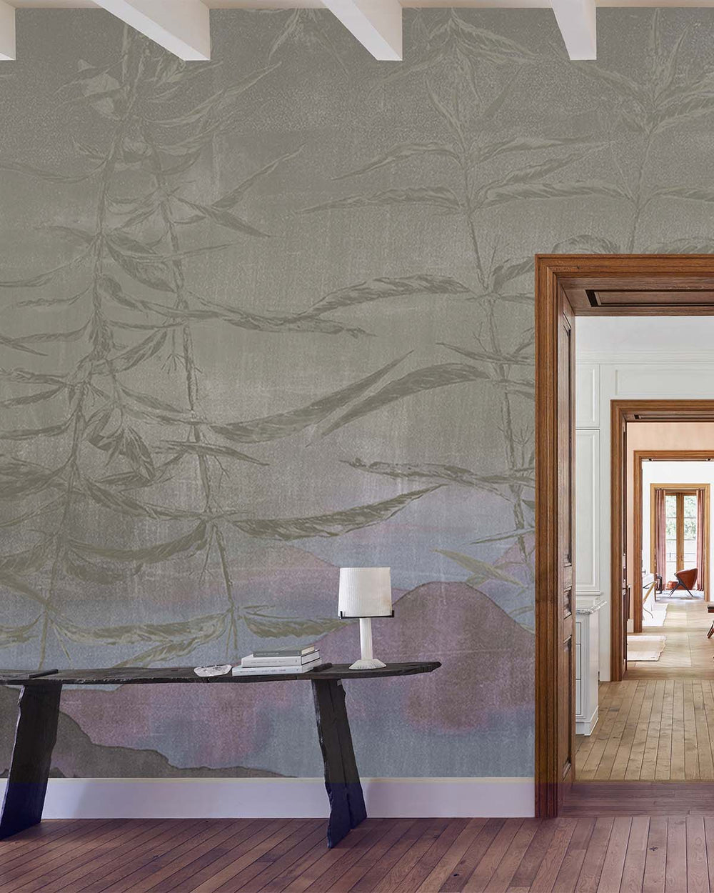 Natural Grey Abstract Landscape Mural M2911- Sample