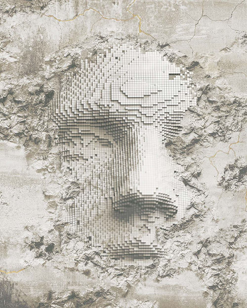 Dusty Sand Beauty in the Broken Mural M2923