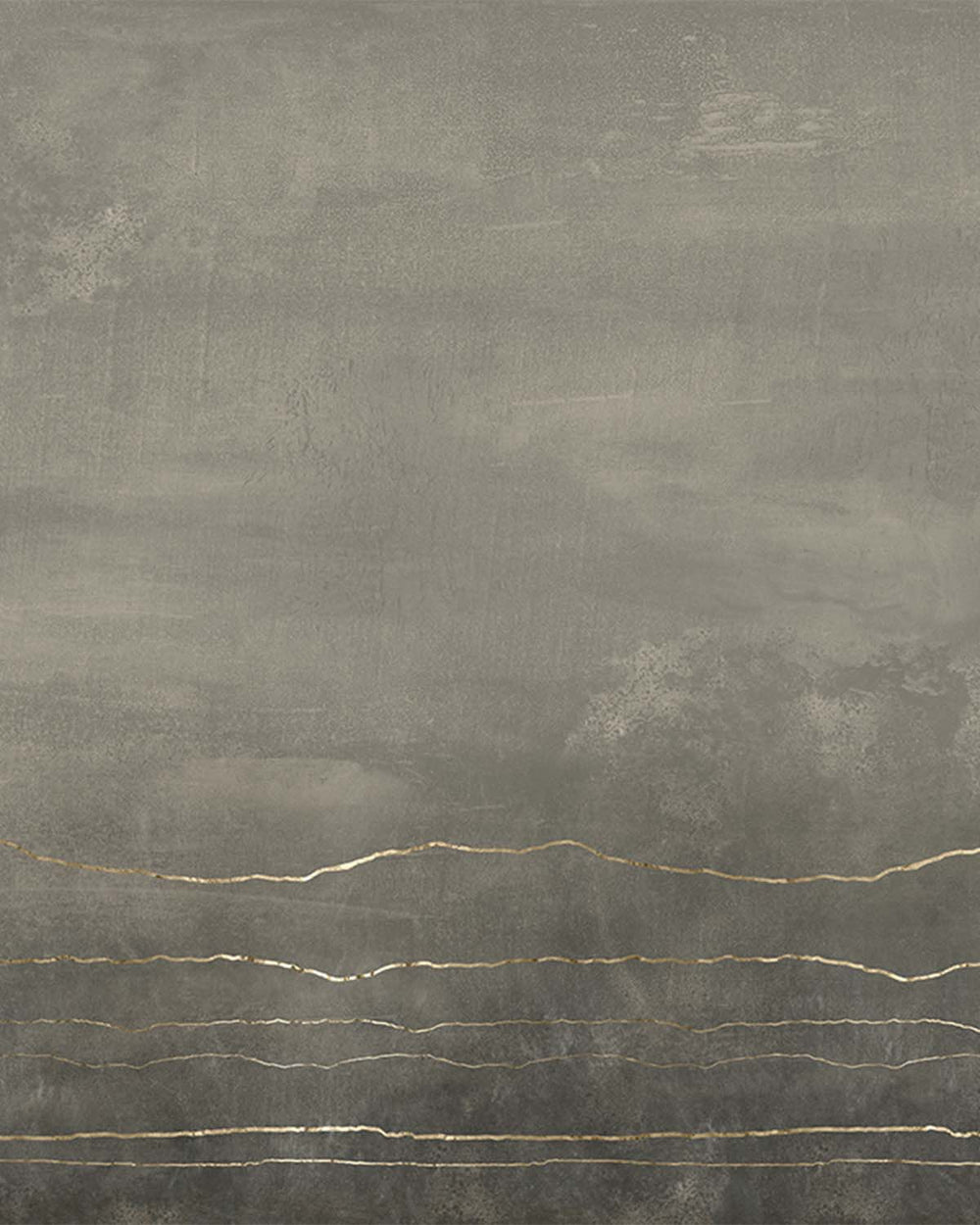 Grey Porcelain Mottled Stone and Stripes Mural M2930