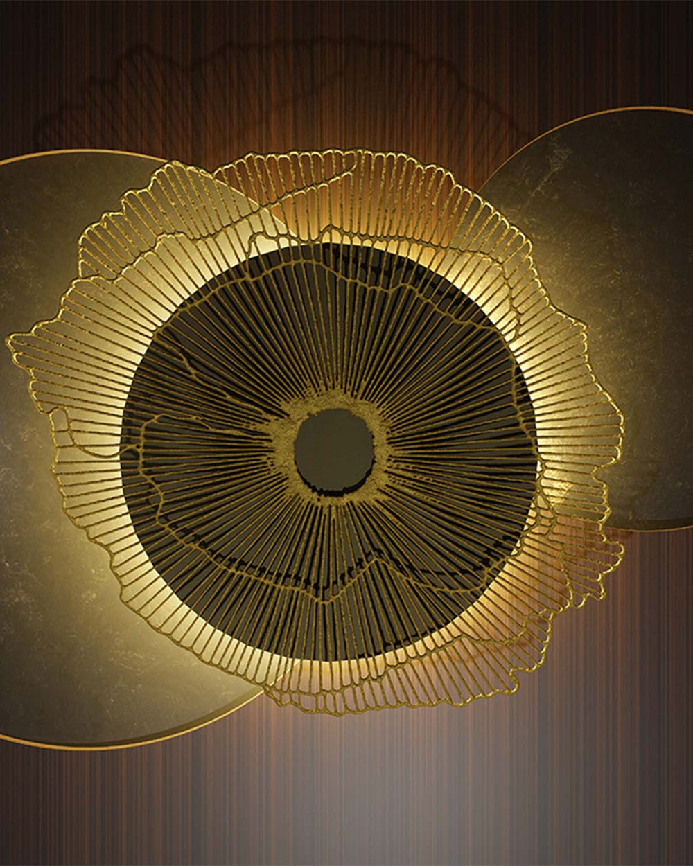 Tetsu-Guro Black Geometric Eclipse Mural M2934
