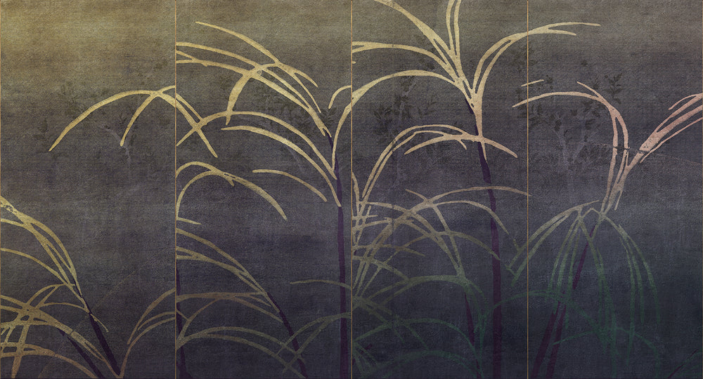 Bastion Grey Japanese Prairie in Autumn Mural M2941