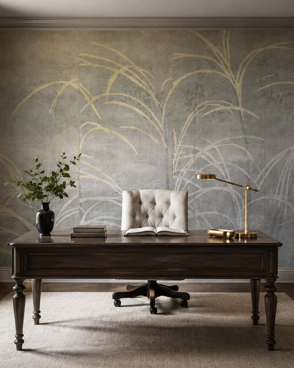 Laurel Oak Japanese Prairie in Autumn Mural M2942