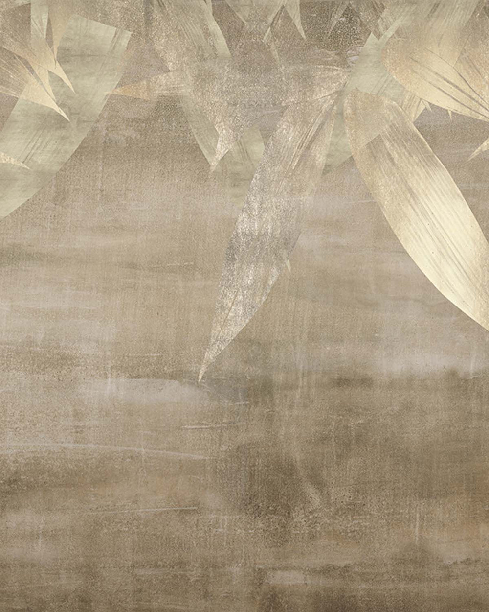 Pale Oyster Canopy of Bamboo Leaves Mural M2943- Sample