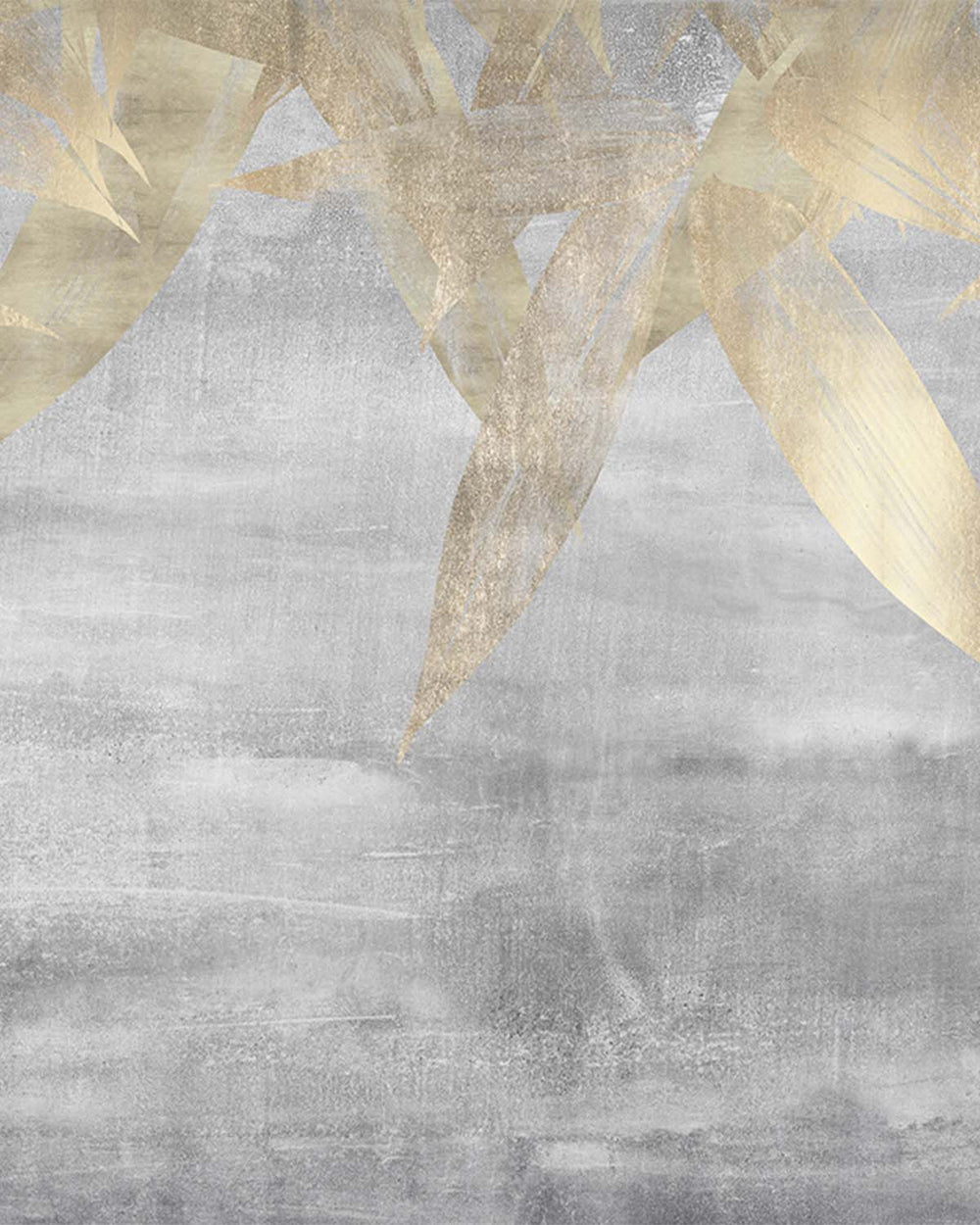 Rainy Grey Canopy of Bamboo Leaves Mural M2944- Sample