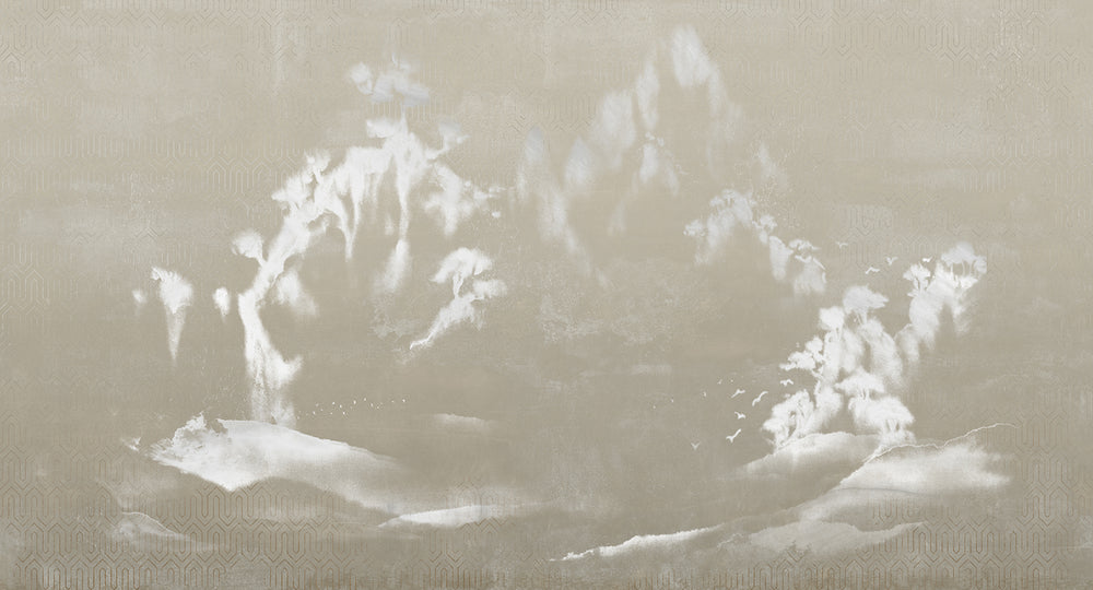 Abbey Stone Misty Mountain Lansdcape Mural M2950- Sample