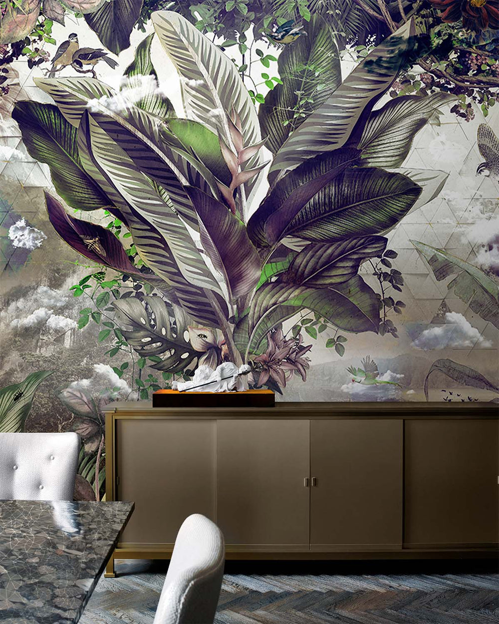 La Grange Tropical African Jungle Mural M2955