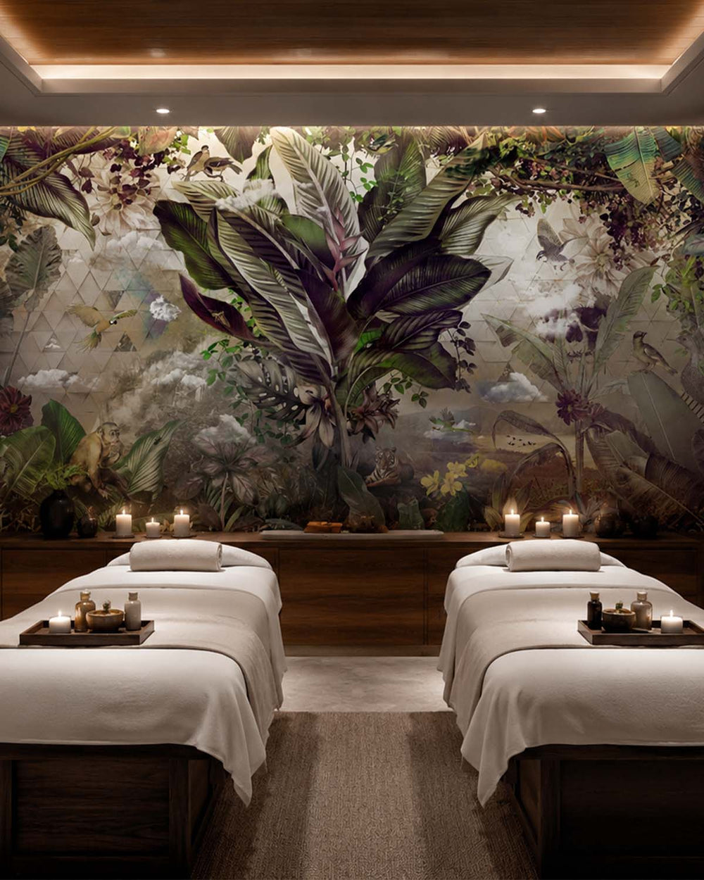 La Grange Tropical African Jungle Mural M2955- Sample
